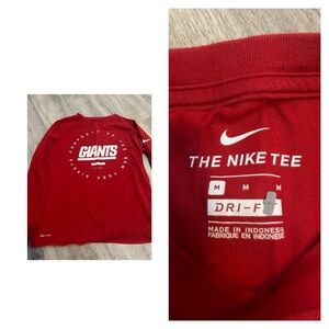 Boys Nike NY Giants long sleeve shirt size medium fits like 8/10